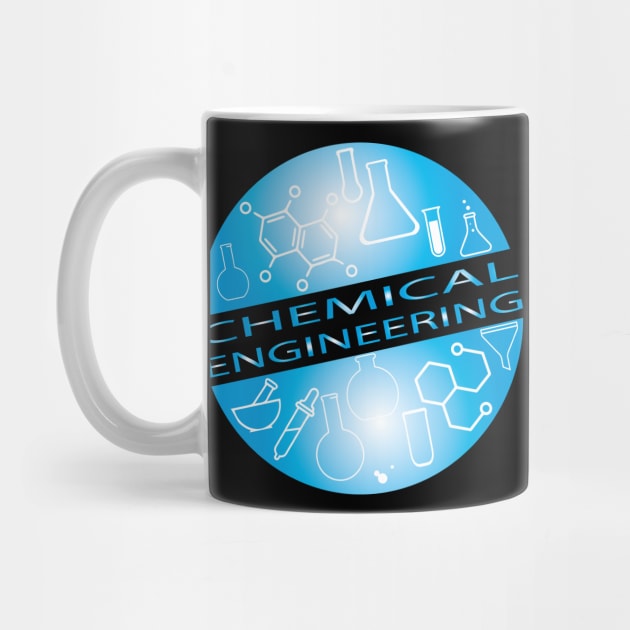 Chemical engineering text, globe design by PrisDesign99